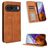 Mobigear Sensation Housse Google Pixel 9 Etui Porte-Monnaie - Marron