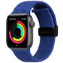 Mobigear Braided Mag Bracelet Nylon Apple Watch Fermeture magnétique - 42/41/40/38 mm - Bleu