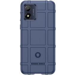 Mobigear Rugged Shield Motorola Moto E13 TPU souple Coque arrière Antichoc - Bleu