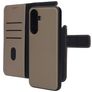 Mobiparts Housse Samsung Galaxy A17 Etui avec Coque Détachable en Cuir Véritable Porte-Monnaie - Taupe