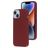 Mobiparts iPhone 14 Silicone Coque arrière - Plum Red