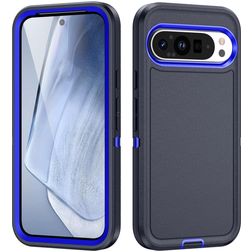 Mobigear Rugged Coque Google Pixel 9 Pro Coque arrière Rigide Anti-Chocs - Bleu
