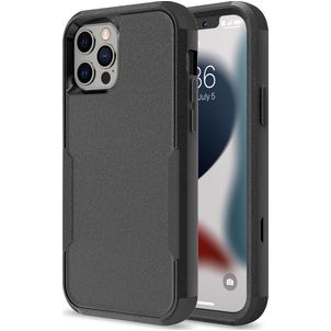 Mobigear Ultra Tough Coque iPhone 14 Pro Coque arrière Rigide Anti-Chocs - Noir