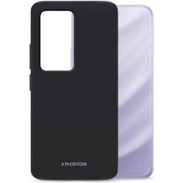 Mobilize Rubber Gelly Coque Xiaomi Redmi 15 Coque arrière en TPU Souple - Noir