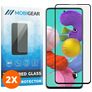 Mobigear Premium Samsung Galaxy A51 Verre trempé Protection d'écran - Compatible Coque - Noir (Lot de 2)