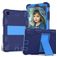 Mobigear ShieldStand Coque Samsung Galaxy Tab A7 Lite Coque arrière en Plastique rigide,Silicone + Support Amovible - Bleu