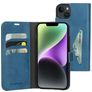 Mobiparts Classic Wallet Housse iPhone 14 Plus Etui Porte-Monnaie - Steel Blue