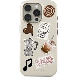 Burga Tough Coque iPhone 16 Pro Coque arrière Rigide Anti-Chocs - Oat Milk Please