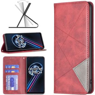 Mobigear Rhombus Slim Housse Realme 9 Pro Plus Etui - Rouge