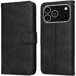 Mobigear Wallet Housse iPhone 17 Pro Etui Porte-Monnaie - Noir