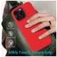 Mobigear Rubber Touch Coque iPhone 16 Pro Coque arrière en Silicone - Rouge
