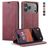 CaseMe 013 Housse iPhone 17 Pro Etui Porte-Monnaie - Rouge