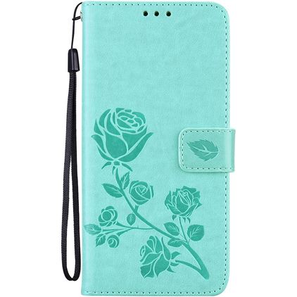 Mobigear Roses Housse HONOR 50 Lite Etui Porte-Monnaie - Vert