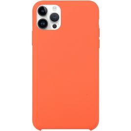 Mobigear Rubber Touch Coque iPhone 15 Pro Max Coque arrière en Silicone - Orange Mobigear Rubber Touch Coque iPhone 15 Pro Max Coque arrière en Silicone - Orange