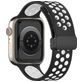 Mobigear Sport Plus Mag Bracelet Silicone Apple Watch Fermeture magnétique - 42/41/40/38 mm - Blanc / Charcoal