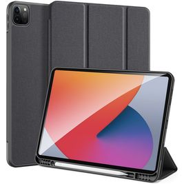 Dux Ducis Domo Coque iPad Pro 12.9 Pouces (2021) Etui + Porte-crayon - Noir
