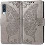 Mobigear Butterfly Housse Samsung Galaxy A50 Etui Porte-Monnaie - Gris