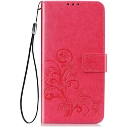 Mobigear Clover Samsung Galaxy A21s Étui Portefeuille - Rose