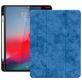 Mobigear Tri-Fold Gel Coque iPad Pro 12.9 Pouces (2018) Etui + Porte-crayon - Bleu