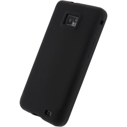 Xccess Coque Samsung Galaxy S2 Coque arrière en Silicone - Noir