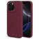 Mobiparts Coque iPhone 16 Pro Max Coque arrière en Silicone - Plum Red