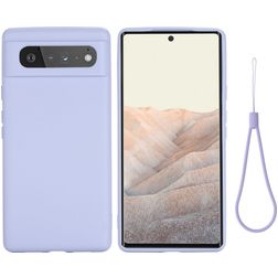 Mobigear Rubber Touch Google Pixel 6 Silicone Coque arrière - Violet