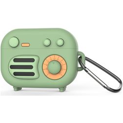 Mobigear Radio Coque Apple AirPods Pro 1 Coque en Silicone Souple - Vert
