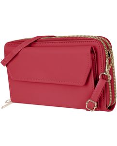 Antonio Fonzo Crossbody Clutch Sac Téléphone - Large - Rouge