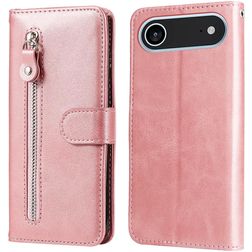 Mobigear Zipper Housse iPhone Air Etui Porte-Monnaie - Rose doré