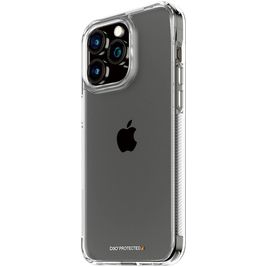 PanzerGlass D30 Coque Transparente iPhone 15 Pro Max Coque arrière Rigide Anti-Chocs - Transparent