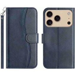 Mobigear S Line Housse iPhone 17 Pro Max Etui Porte-Monnaie - Bleu Marin