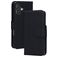 Mobiparts Wallet iPhone 17 MagSafe Cuir véritable Étui Portefeuille - Noir