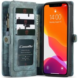 Caseme 008 Housse iPhone 12 Etui avec Coque Détachable Porte-Monnaie - Bleu
