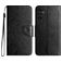 Mobigear Flowers Housse Samsung Galaxy A36 Etui Porte-Monnaie - Noir