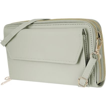 Antonio Fonzo Crossbody Clutch Sac téléphone - Large - Vert