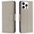Mobigear Excellent iPhone 16 Pro Max Étui Portefeuille - Gris