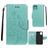 Mobigear Flowers Housse iPhone 11 Etui Porte-Monnaie - Turquoise
