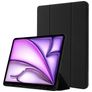 Mobigear Tri-Fold Gel Coque iPad Air 13 Pouces (2025) Etui en TPU,Similicuir + Porte-crayon - Noir