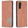 Mobigear Rhombus Slim Housse Samsung Galaxy A35 Etui - Marron