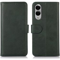 Mobigear Wallet Housse Samsung Galaxy S25 Edge Etui Porte-Monnaie - Vert
