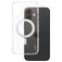 CARE by PanzerGlass Kickstand iPhone 16 Plus MagSafe Plastique rigide Coque arrière avec béquille - Transparent / Argent