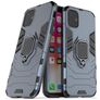 Mobigear Armor Ring iPhone 11 Plastique rigide Coque arrière Antichoc avec bague de maintien - Bleu