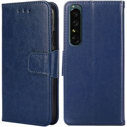 Mobigear Wallet Housse Sony Xperia 1 IV Etui Porte-Monnaie - Dark Blue