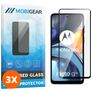 Mobigear Premium Motorola Moto G22 Verre trempé Protection d'écran - Compatible Coque - Noir (Lot de 3)