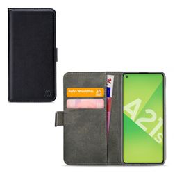 Mobilize Classic Gelly Wallet Housse Samsung Galaxy A21s Etui Porte-Monnaie - Noir