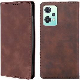 Mobigear Retro Slim Housse Realme 9 5G Etui Porte-Monnaie - Marron