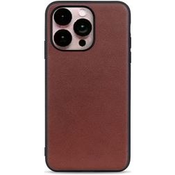Mobigear Excellent Coque iPhone 14 Pro Max Coque arrière Rigide - Marron