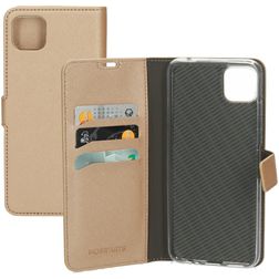 Mobiparts Saffiano Wallet Housse Samsung Galaxy A22 5G Etui Porte-Monnaie - Copper