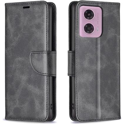 Mobigear Excellent Housse Motorola Moto E14 Etui Porte-Monnaie - Noir