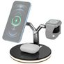 Mobigear LumiStation Mag 3in1 Station de Charge MagSafe pour iPhone / AirPods & Apple Watch - Noir
